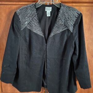 Chico’s Black Jacket Size 1